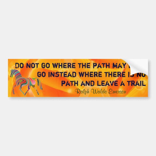 Emerson citaat bumpersticker (Voorkant)