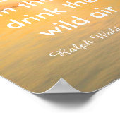 Emerson citeert de zonnefoto van de oceaan poster (Hoek)