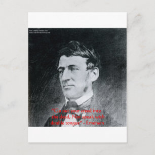 Emerson "Creed The Deed" Wijsheid Quote Cadeaus Briefkaart
