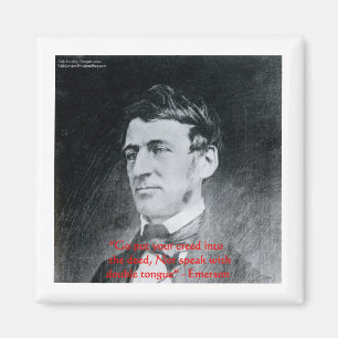 Emerson "Creed The Deed" Wijsheid Quote Cadeaus Magneet
