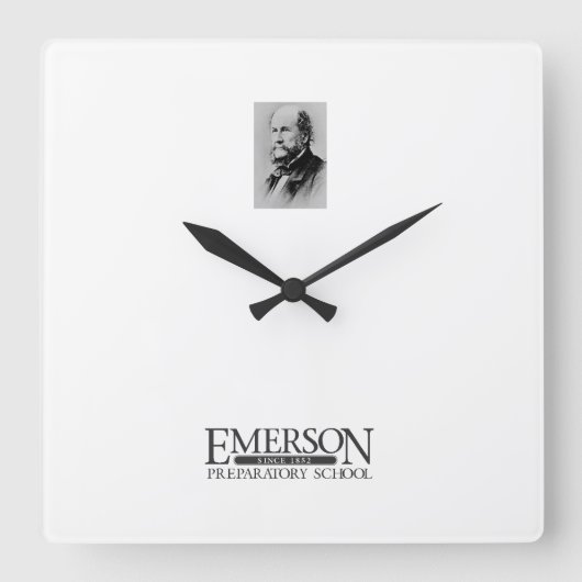 Emerson (George) Clock Vierkante Klok (Voorkant)