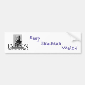 Emerson (George) Weird Bumpersticker