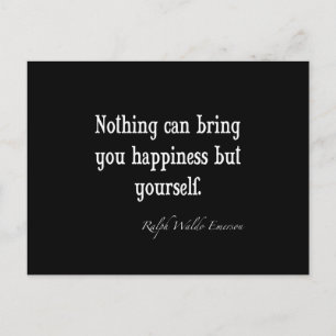 Emerson Happiness Inspirerend Citaat Briefkaart