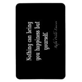  Emerson Happiness Inspirerend Citaat Magneet (Verticaal)