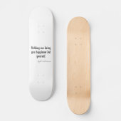  Emerson Happiness Inspirerend Citaat Skateboard (Voorkant)