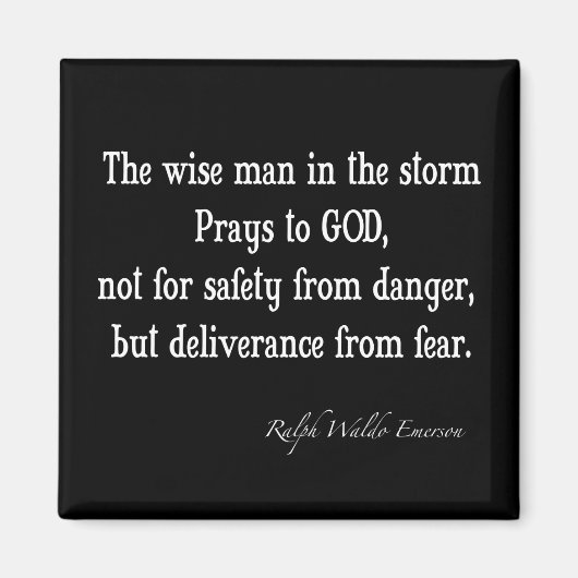  Emerson Inspirerend Courage Quote Magneet (Voorkant)