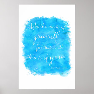 Emerson Inspirerend Courage Quote Poster