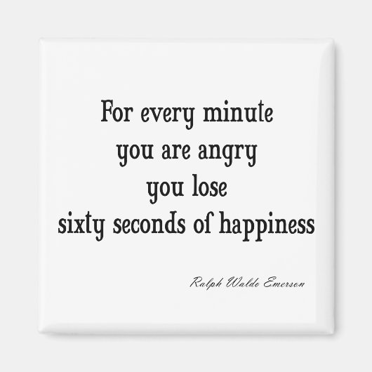  Emerson Inspirerend Geluk Citaat Magneet (Voorkant)