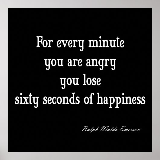  Emerson Inspirerend Geluk Citaat Poster (Voorkant)