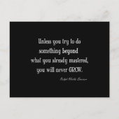  Emerson Inspirerend Groei Mastery Quote Briefkaart (Voorkant)