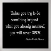  Emerson Inspirerend Groei Mastery Quote Poster (Voorkant)