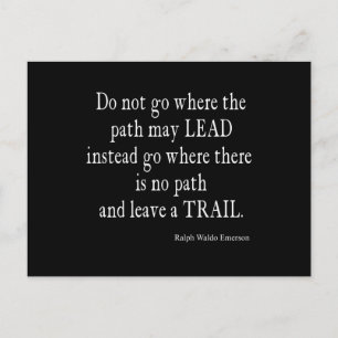  Emerson Inspirerend Leadership Quote Briefkaart