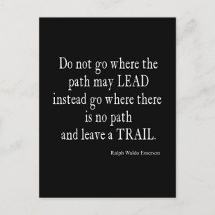 Emerson Inspirerend Leadership Quote Briefkaart