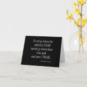 Emerson Inspirerend Leadership Quote Kaart (Gele Bloem)