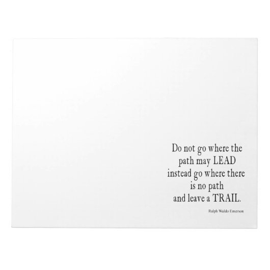 Emerson Inspirerend Leadership Quote Notitieblok (Voorkant)