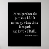  Emerson Inspirerend Leadership Quote Poster (Voorkant)