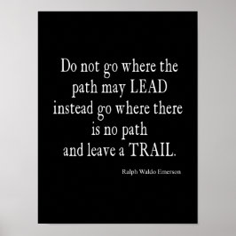 Emerson Inspirerend Leadership Quote Poster