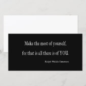  Emerson Inspirerend Quote -  (Voorkant / Achterkant)