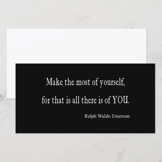  Emerson Inspirerend Quote -  (Voorkant / Achterkant)