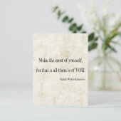 Emerson Inspirerend Quote Briefkaart (Staand voorkant)