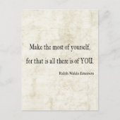 Emerson Inspirerend Quote Briefkaart (Voorkant)