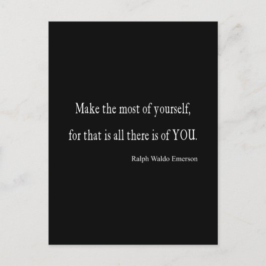  Emerson Inspirerend Quote -  Briefkaart (Voorkant)