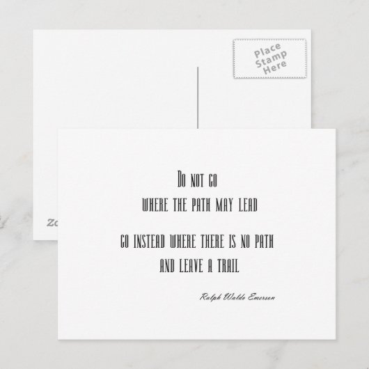  Emerson Inspirerend Quote  Briefkaart (Voorkant / Achterkant)