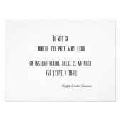 Emerson Inspirerend Quote Foto Afdruk (Voorkant)
