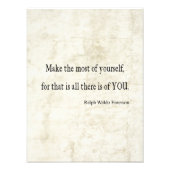 Emerson Inspirerend Quote Foto Afdruk (Voorkant)