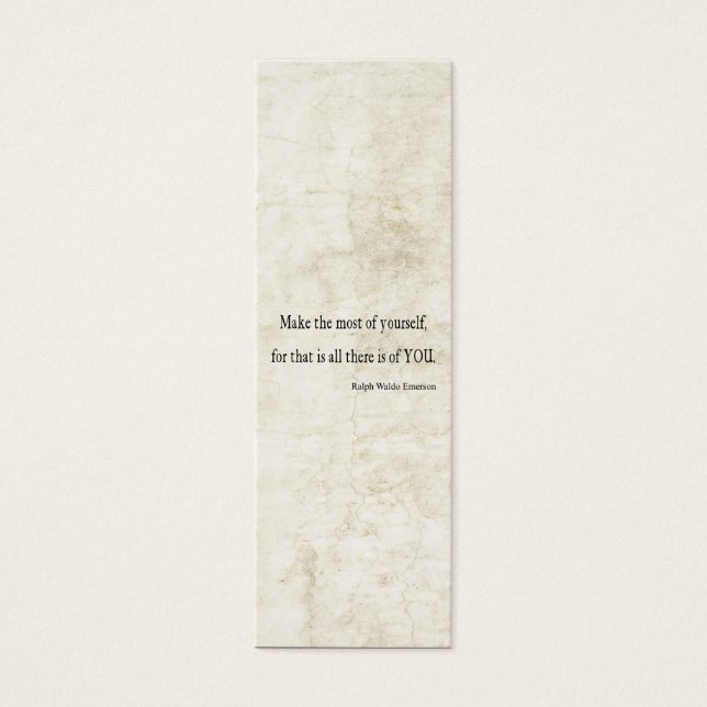  Emerson Inspirerend Quote Mini Visitekaartjes (Voorkant)