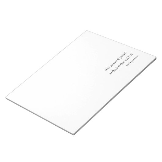  Emerson Inspirerend Quote -  Notitieblok (Schuin)