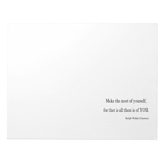  Emerson Inspirerend Quote -  Notitieblok (Voorkant)