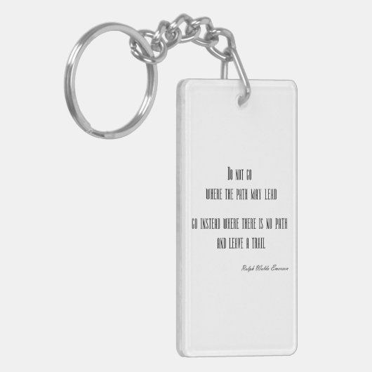  Emerson Inspirerend Quote  Sleutelhanger (Voorkant Links)