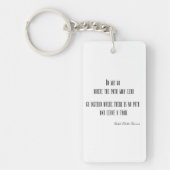  Emerson Inspirerend Quote  Sleutelhanger (Voorkant)