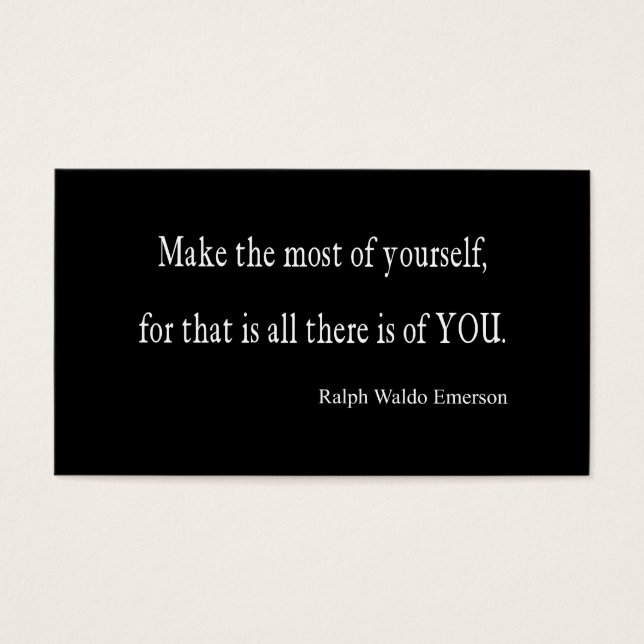  Emerson Inspirerend Quote -  Visitekaartjes (Voorkant)