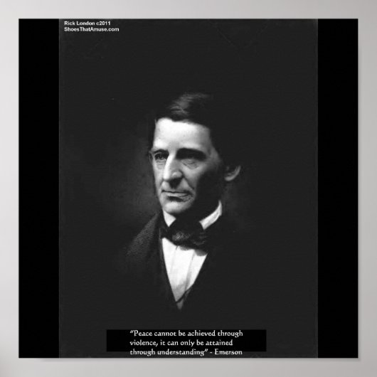 Emerson "Inzicht" Vredesquote Posters (Voorkant)