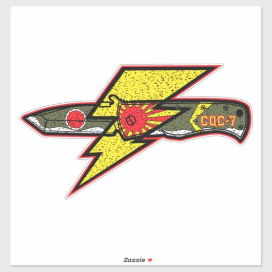 Emerson Knives CQC-7 Kamikaze Zero Sticker (Vel)
