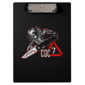 Emerson Knives CQC-7 Predator White Golf Towel not Klembord (Voorkant)