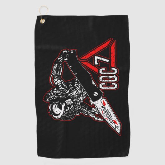 Emerson Knives CQC-7 Predator White Golfhanddoek (Voorkant)