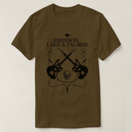 Emerson Lake Palmer gitaar  Logo T-shirt (Design voorkant)