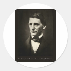 Emerson Liefde Voor Schoonheid Is Smaak Liefde Cit Ronde Sticker