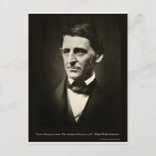 Emerson Love of Beauty is Taste Love Quote Gifts Briefkaart