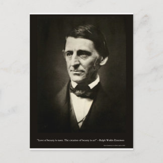 Emerson Love of Beauty is Taste Love Quote Gifts Briefkaart