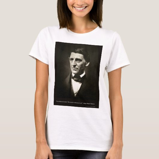 Emerson Love of Beauty is Taste Love Quote Gifts T-shirt (Voorkant)