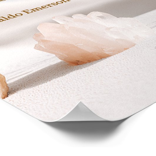 Emerson Mindset Quote Poster with Crystals  (Hoek)