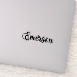 Emerson Naam - Handgeschreven kalligrafie Sticker