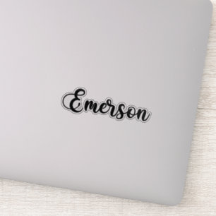Emerson Naam - Handgeschreven kalligrafie Sticker