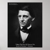 Emerson "Pace of Natuur" Wisdom Quote Poster (Voorkant)