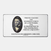 Emerson Poetry onderwijst enorme kracht weinige wo Bureaumat (Voorkant)