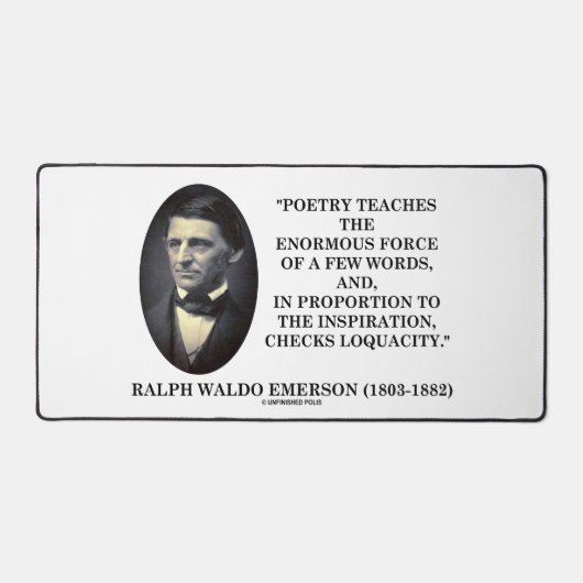 Emerson Poetry onderwijst enorme kracht weinige wo Bureaumat (Voorkant)